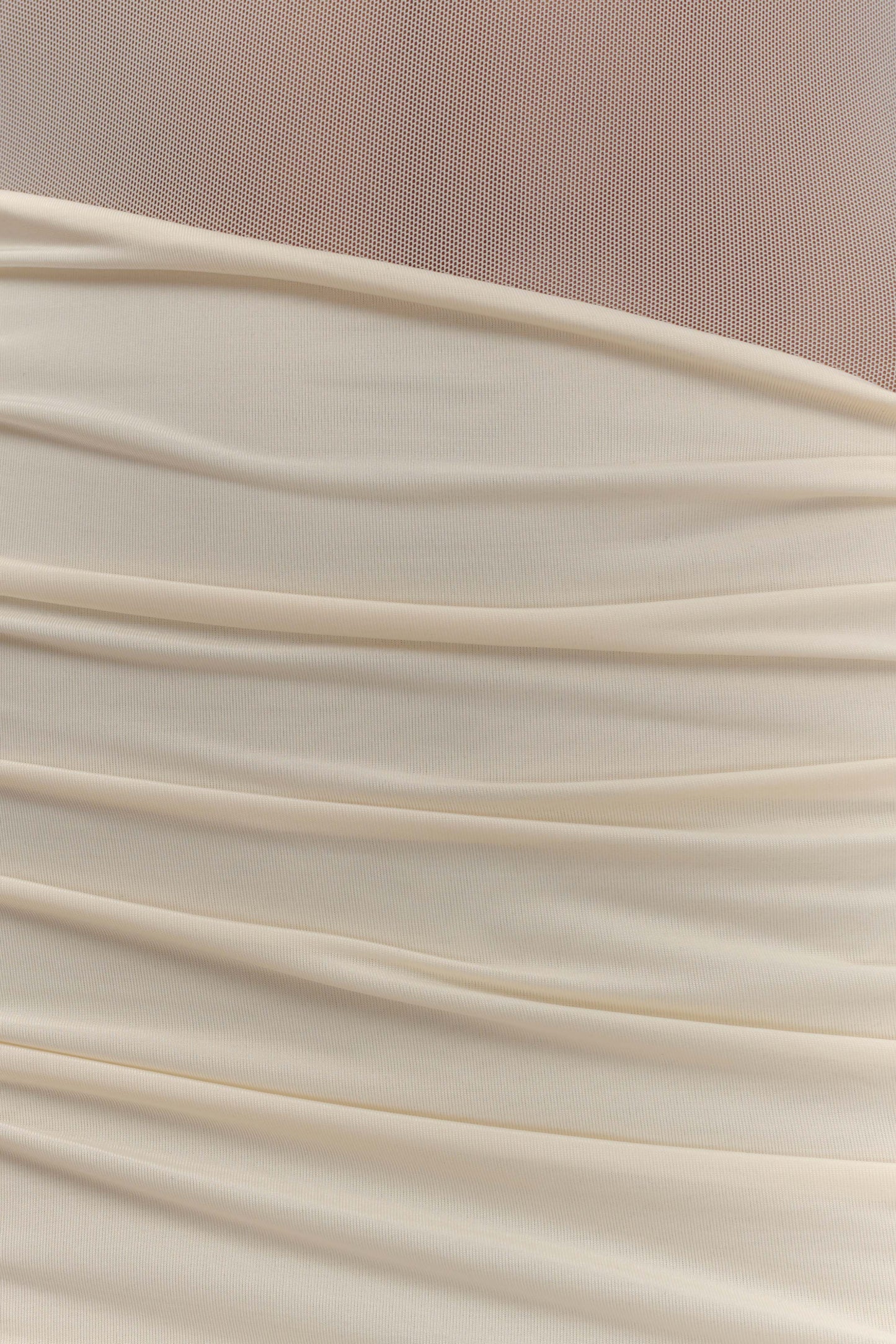 Meshki Dallas One Shoulder Mesh Maxi Dress