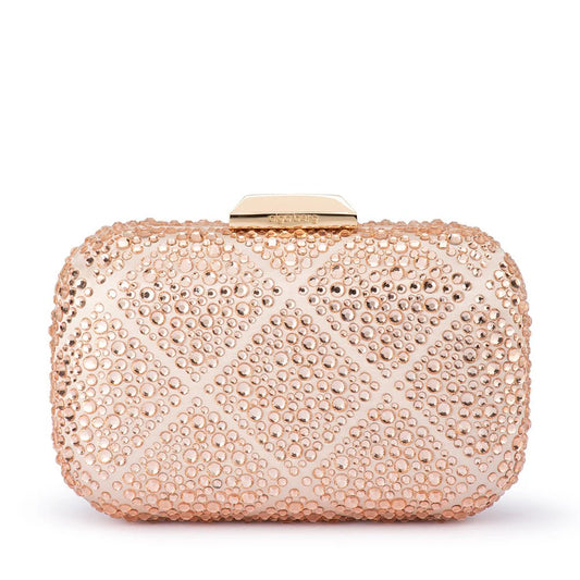 Olga Berg Keren Diamond Hotfix Clutch