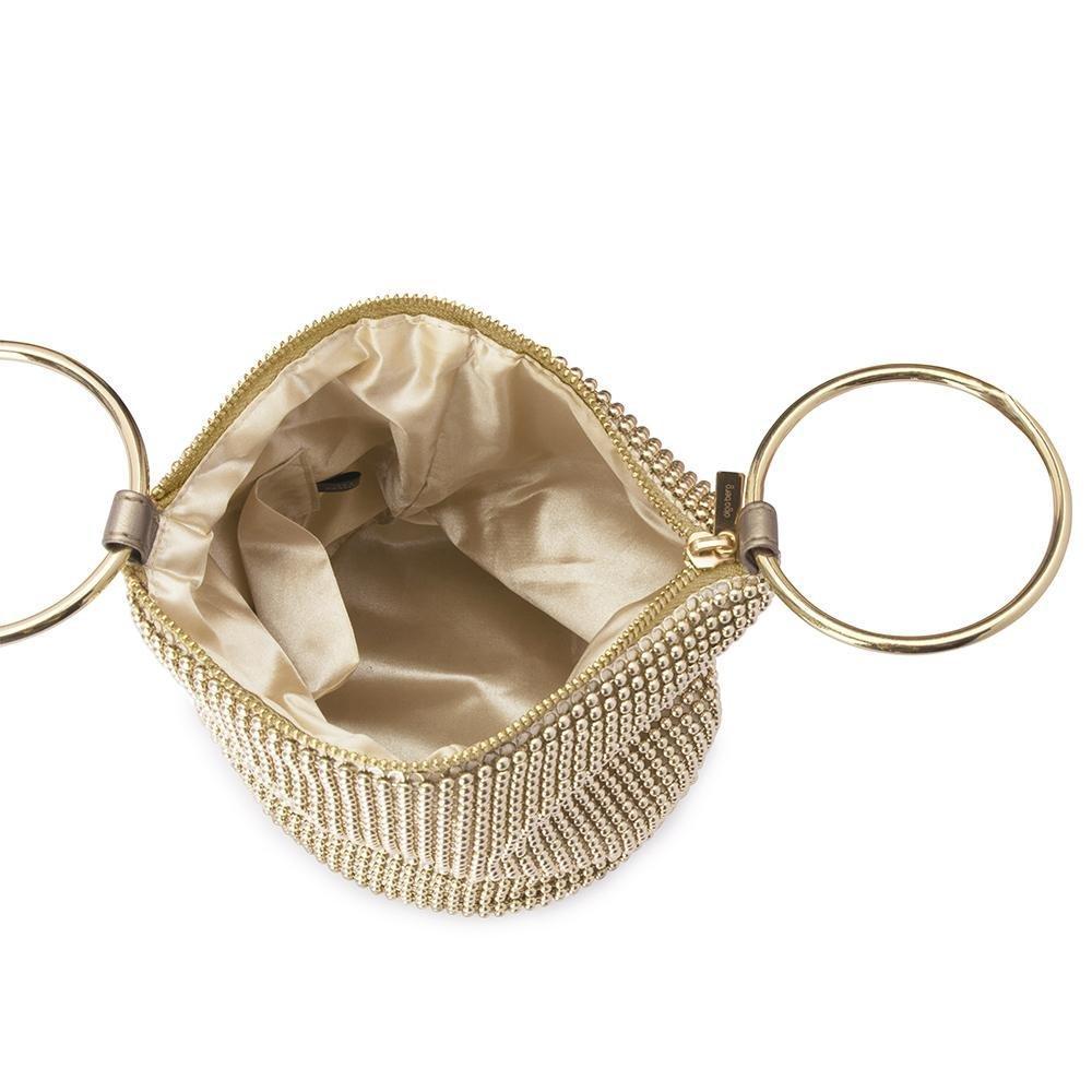Olga Berg Bianca Ball Mesh Handle Bag