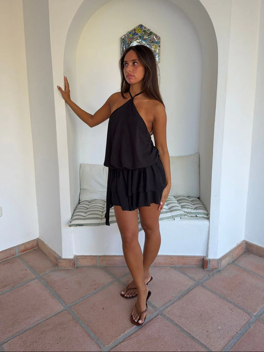 Design By Si Lulitiana Halterneck Dress