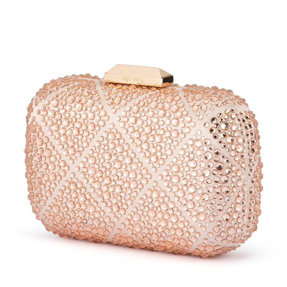 Olga Berg Keren Diamond Hotfix Clutch