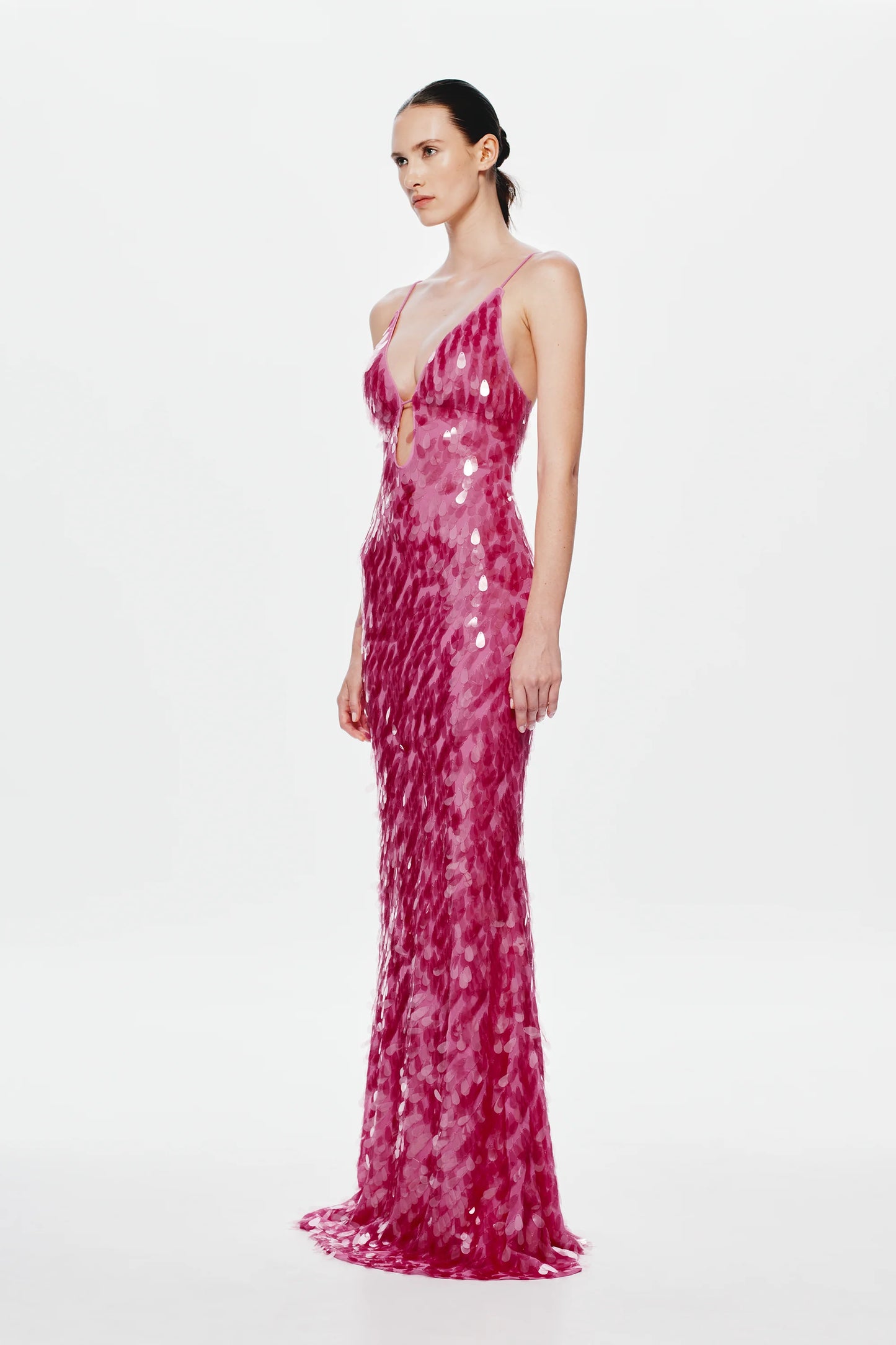 Misha Sapphire Sequin Dress